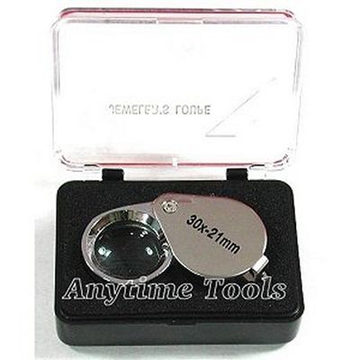 30x Jewelers FOLDING EYE LOUPE with Case