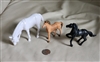 Various horses decor and collectible toys display