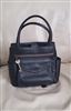 FOSSIL black leather sachel purse accessories