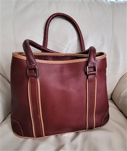 Brown leather urban influence tote LATICO USA NJ