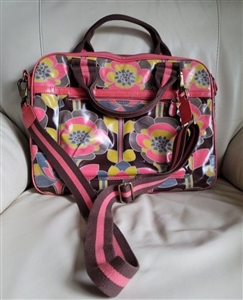 Boden Padded Large Computer Bag in floral pattern