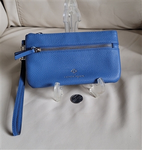 Nanette Lepore blue wristlet wallet