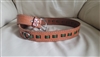 Elegant multicolor leather woven design belt