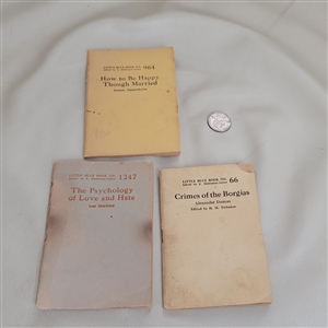 Little Blue Books 1947 set of three small books