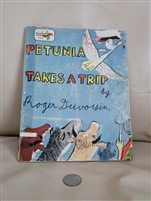 Petunia Takes a trip by Roger Duvoisin 1974 collectible vintage books