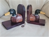 Hand carved Mallard Ducks bookends decor