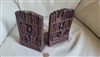 set of vintage bookshelf design bookends home decor
