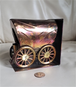 vintage handcrafted metal travel wagon bookend rustic decor Hong Kong
