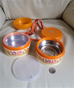 Stackable plastic Lunch Set trays and bowls indoor and outdoor storage meal boxes housewarming gifts
