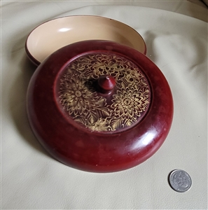 Maruni Lacquerware ornate storage box Japan