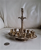 Brass 12 candles holder tray and sword India