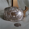 Majestic Elk metal belt buckle men outwear