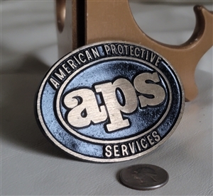 American Protective Services  APS belt buckle