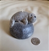 Seal on the rock candle