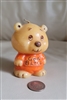 God Bless RUSSbears brown bear candle