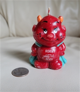 Vintage candle Horny Little Devil