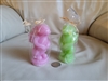Luminessence two bunnies candles Greenbrier 4 inch