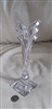 Vintage glass crystal elegant candle holder