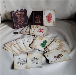 Harry Potter Hogwarts set of playing cards collectible set holiday season gifts