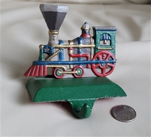 Midwest of Cannon Falls train cast iron hanger stocking holder holiday display