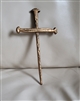 Railroad spikes nails handcrafted cross spiritual