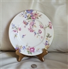 Vintage 8 3/8 inch Castleton Sunnybrooke porcelain salad plate with floral pattern and gold rim