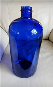 Cobalt blue glass bottle Maryland Glass Company