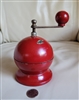 Italian Tre Spade Mod Deposita red coffee grinder