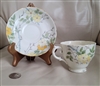 Porcelain teacup and saucer set England floral