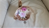 Brown Heritage Roses Bon Bon dish Lefton Japan