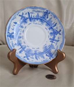 Blue Windmill by Royal Stafford saucer England