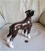 Tall porcelain boxer dog made in England