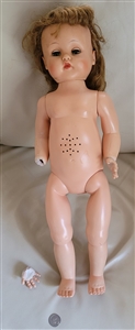 Vintage 22 in doll for parts or repair doll doctor