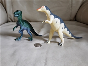 Vintage TRex and Handrosaurus Dinosaurs toys set gifts