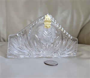 Imperlux 24 lead cut crystal napkin holder Poland