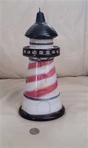 Porcelain lighthouse large oil lamp decor