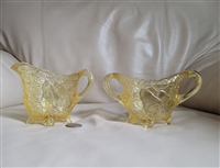 Indiana Glass Sweet Pear glass sugar bowl creamer