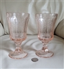 Indiana Glass Company Pink Madrid glass vase decor