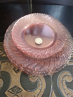 Fortecrisa Mexico Rosaline pink 6 swirl plates