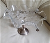 Empire Glass top sterling pedestal bowl decor