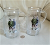 Golf bag shaped mugs beer steins glass drinkware