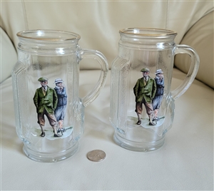 Golf bag shaped mugs beer steins glass drinkware