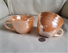 Anchor Hocking Fire King peach lustre teacups