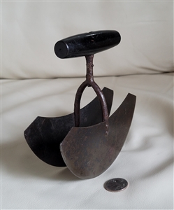 Antique double blade dough vegetable chopper
