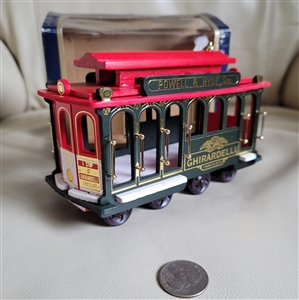 San Francisco cable cart storage box Ghirardelli