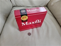 Vintage late 1970s Maxfli by Dunlop Red golf balls empty cardboard display box