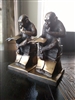 Bronze Monkey bookends