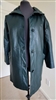 PELLE New York Milano dark green leather long coat