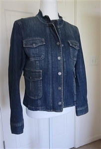 NAUTICA vintage Jean jacket Sz M Stempunk