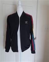 Adidas 3 stripes Jamaica Rasta athletic jacket